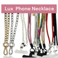 Phone necklace with diamantés in Silver, Black or Pink Accessories Smartphone