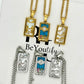 Tarot necklace in silver or gold, the lover, the sun, the moon, with stainless steel chain water and tarnish free