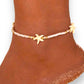 Bead ans star anklet A3