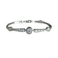 SARAbu solitaire centre Crystal bracelet with Crystal details in silver P21